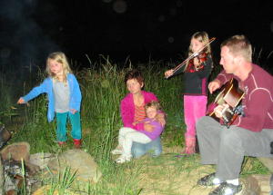 music around the campfire